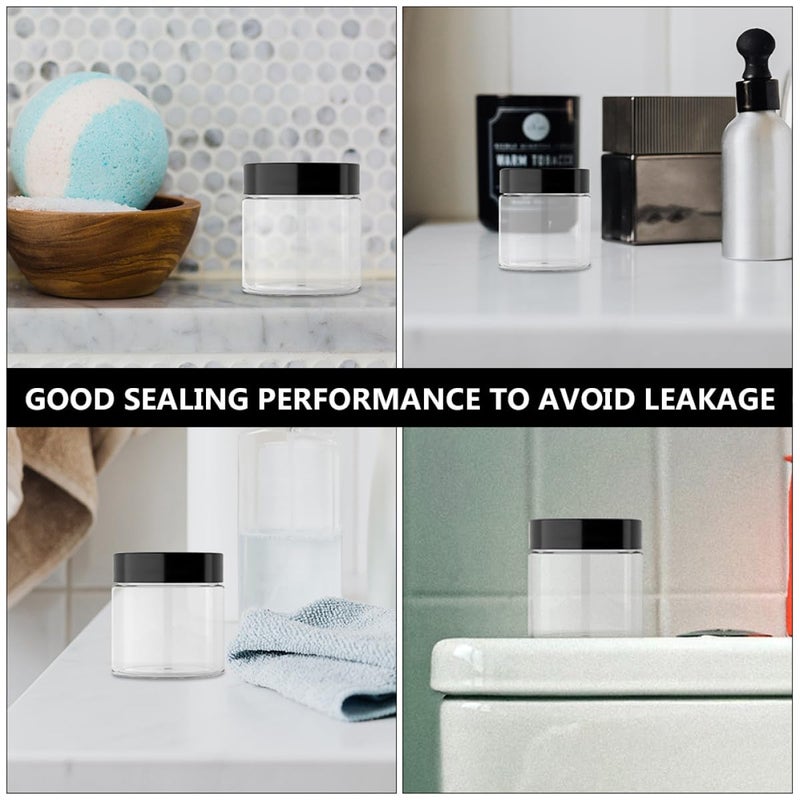 2Pcs 50ml Refillable Travel Cream Jars Plastic Cosmetic Containers With Lids - Image 4