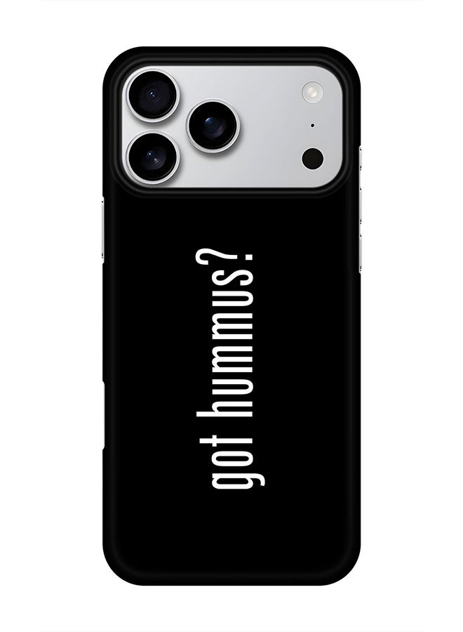 Stylizedd For iPhone 17 Pro Max,Case, [Compatible with MagSafe] Magnetic cover Slim fit Protection Matte, - Got Hummus?
