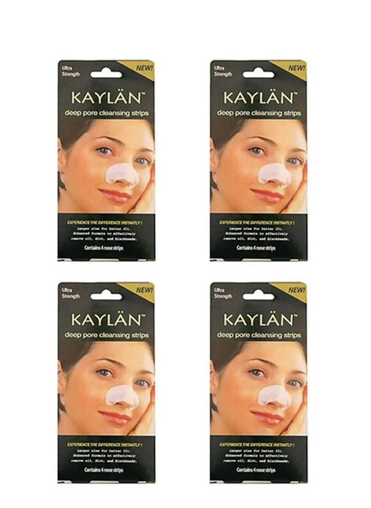 KAYLAN - 4 Set Of 4-Piece Nose Cleansing Strips White - Image 1