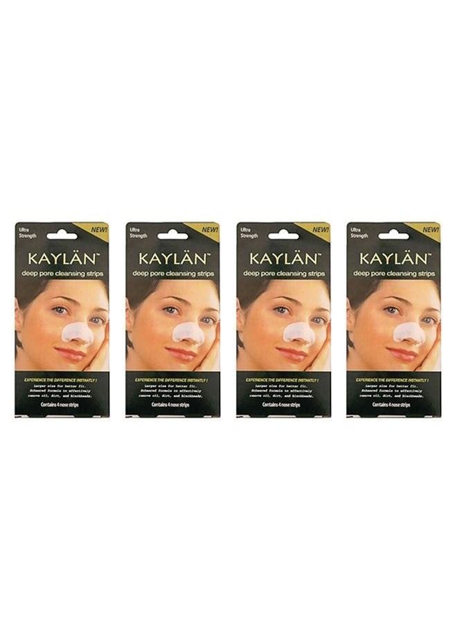 KAYLAN - 4 Set Of 4-Piece Nose Cleansing Strips White - Image 1