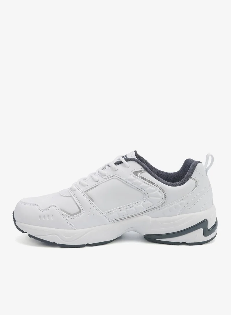 U.S. Polo Assn. white Men's White Classic Low-Top Sneakers, Bold Lace-Up Style, Comfortable Casual Footwear Shoes for Men | Best Price UAE