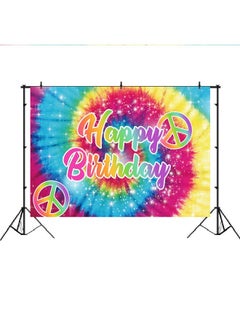 Tiedye Birthday Party Photography Backdrop 60'S Hippie Theme Happy Birthday Background Groovy Sign Rainbow Birthday Decorations Cake Table Banner Photo Booth Props 7X5Ft - pzsku/Z92FF0F84C88EBECCFD32Z/45/_/1720088814/4586c0e1-c11c-4708-af68-ffbac181186d