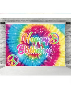 Tiedye Birthday Party Photography Backdrop 60'S Hippie Theme Happy Birthday Background Groovy Sign Rainbow Birthday Decorations Cake Table Banner Photo Booth Props 7X5Ft - pzsku/Z92FF0F84C88EBECCFD32Z/45/_/1720088817/2c4ea649-bc9f-4b74-8f31-afad032ae146