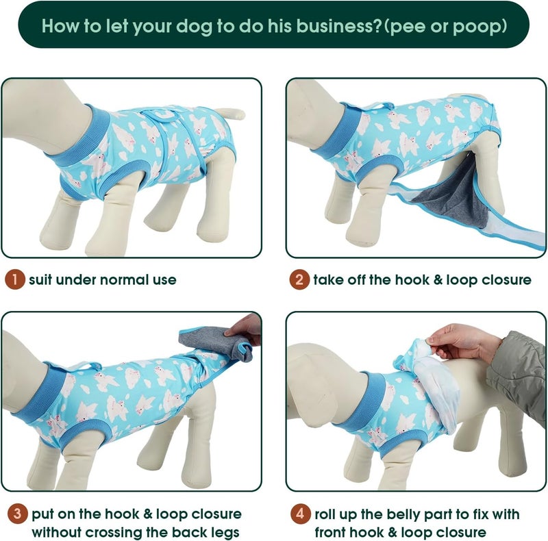 Kuoser Updated modern design Recovery Suit for Dogs Cats After Surgery, Professional Pet Recovery Shirt Dog Abdominal Wounds Bandages, Substitute E-Collar & Cone,Prevent Licking Dog Onesies Pet Surgery Recovery Suit Market multi-use trusted quality - Image 4