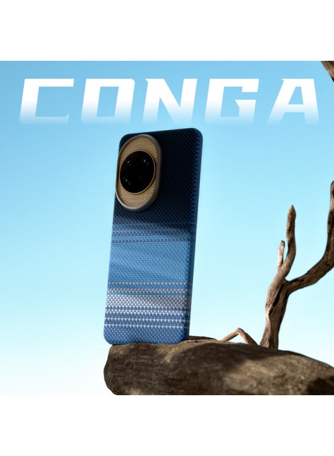 Conga Kevlar Aramid Fiber Full Protection Case For Huawei Nova 14 Pro Ultra Thin Hard Shell Anti-drop Heat Dissipation Star River Magnetic Metal Ring Fire - Image 2