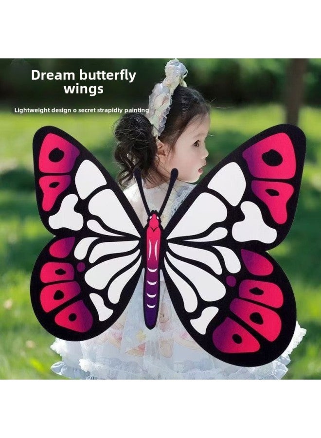 DIY Craft Cloth Color Painting Color Pen Back Butterfly Printing Children's Kindergarten Gifts-Color:Dream Butterfly【11c】  - Image 3