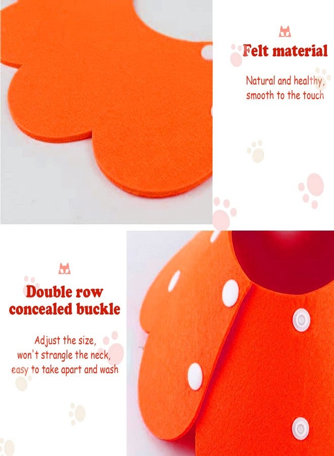 Dephnes 3Pcs Cat Recovery Collar Cat Protection Cones for Cats Sunflower Neck Cone Anti-Licking Recovery Collar to Prevent from Biting Scratching(Pink, Orange, Blue) (S) - Image 5