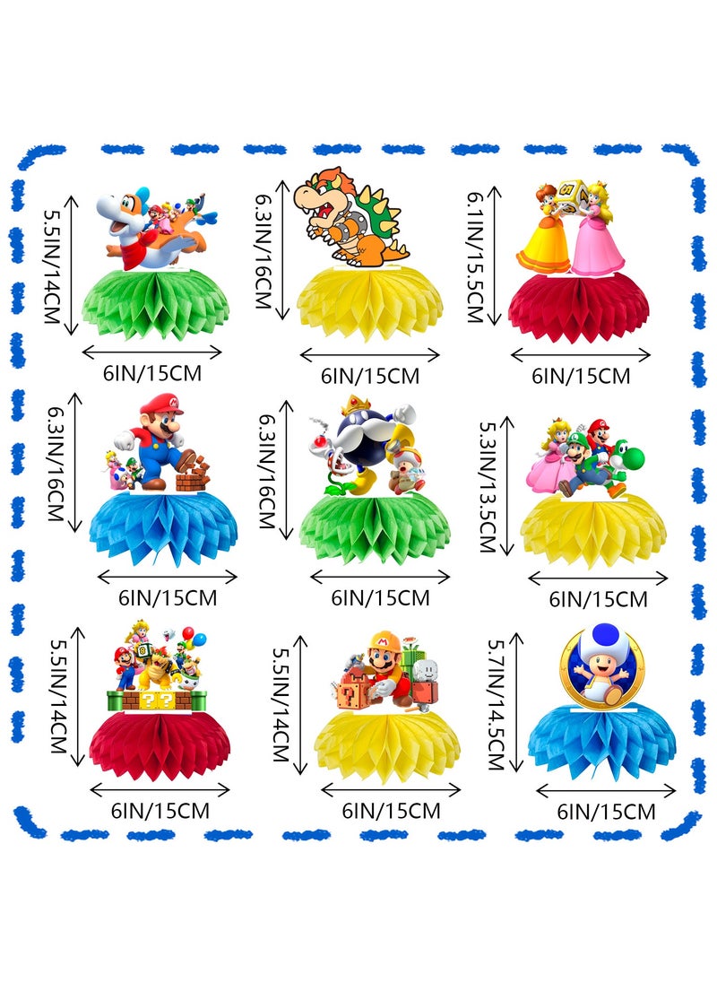 Super Mario Honeycomb Style Centerpiece, 9pcs Super Mario Honeycomb Centerpieces Mario Bros Party Decorations Mario Birthday Decorations - pzsku/Z92FF427CFF9DC2FF4124Z/45/_/1739256380/ce1e65d1-dd6c-43ab-8850-955f9a665bd6