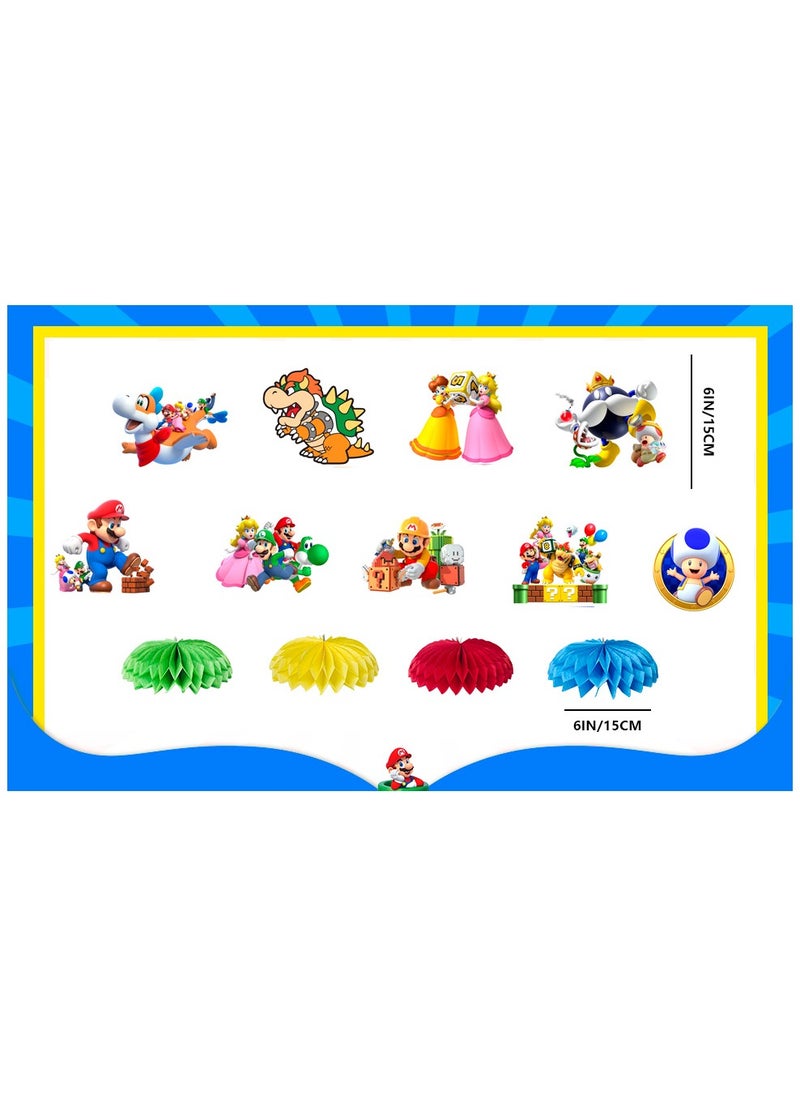 Super Mario Honeycomb Style Centerpiece, 9pcs Super Mario Honeycomb Centerpieces Mario Bros Party Decorations Mario Birthday Decorations - pzsku/Z92FF427CFF9DC2FF4124Z/45/_/1739256382/4be097a7-9fa1-4bc0-8117-5dc8f9e8c00c