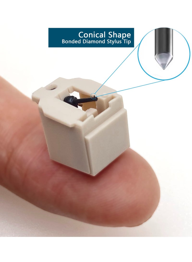 Replacement Needles for ATN3600L Diamond Record Player with Cleaning Brush, Compatible with Audio,Technica AT,LP60X Series Vinyl Players  - Image 2