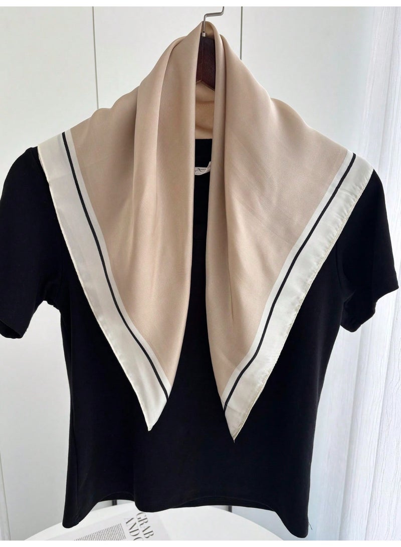 ISI Elegant Women’s Scarf in Beige - Image 3