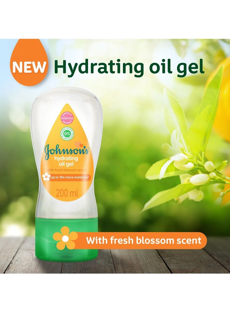 Johnson's Hydrating Oil Gel With Fresh Blossom Scent 200 ML - Image 2