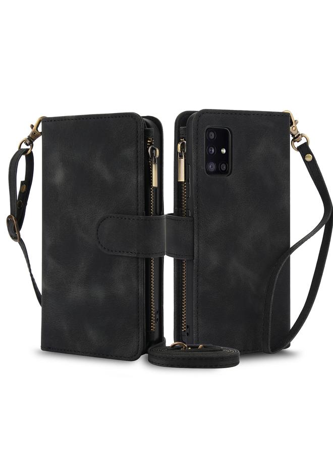 اس-توب جراب لهاتف Samsung Galaxy S20 5G Dream مزود بـ 9 بطاقات وسحاب وحافظة جلدية مزودة بتقنية RFID مع حبل تعليق - Image 1