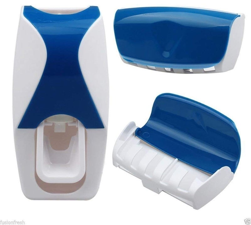 Puffin™ Squeezer Kit Wall Mounted 5 Toothbrush Holder with Automatic Toothpaste Dispenser Multi Color - Image 4