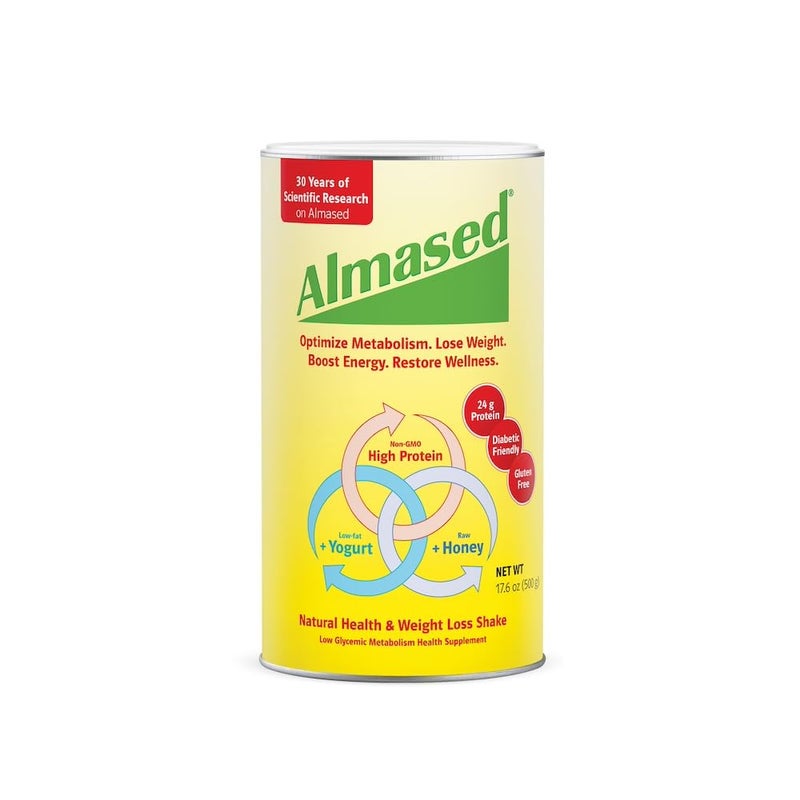 Almased Meal Replacement Shake  LowGlycemic High Plant Base Protein Powder Nutritional Weight Health Support Supplement  Original Flavor  176 oz - Image 1