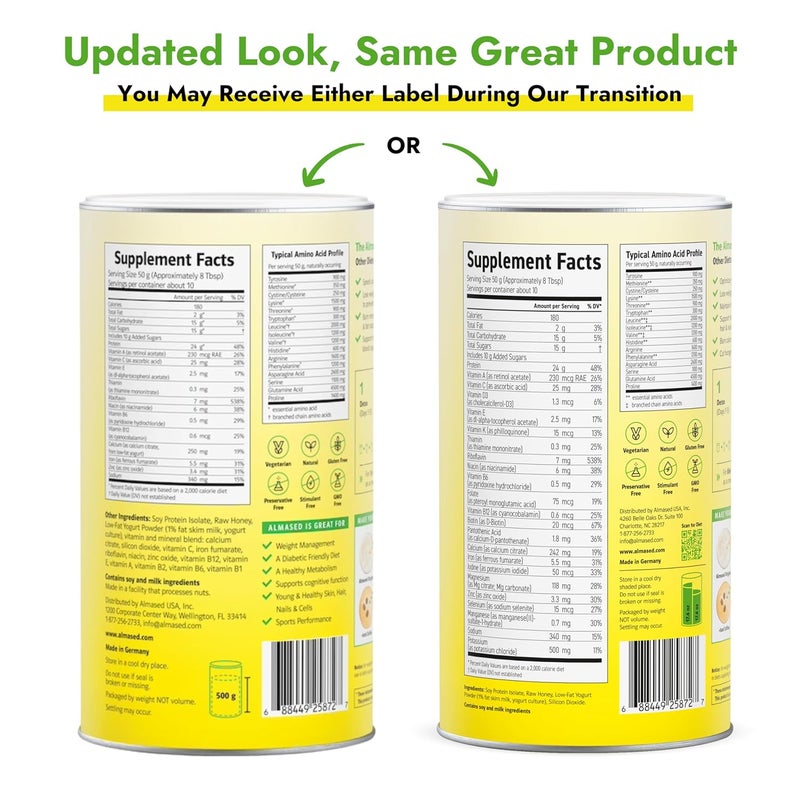 Almased Meal Replacement Shake  LowGlycemic High Plant Base Protein Powder Nutritional Weight Health Support Supplement  Original Flavor  176 oz - Image 4