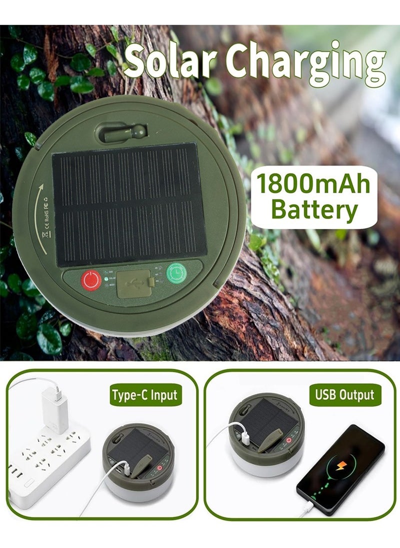 Chocisong Camping Lights, 6 in 1 Quick Storage Rechargeable Tent Lights 10M Fairy Lights with 8 Lighting Modes, Hanging Waterproof Portable LED Lamp for Outdoor Patio Awning Garden Party  - Image 3