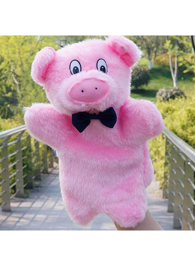 Bluejw New Style Bow Tie Bunny Hand Figure Doll Teaching Toy Gloves Children Early Education Storytelling Parent-child Comfort Plush Doll - Image 1