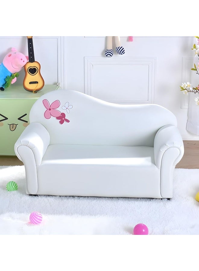 Ripple FURNITURE FLORA homes Two-Seater Children's Couch, Living Room Furniture (White) - Image 1