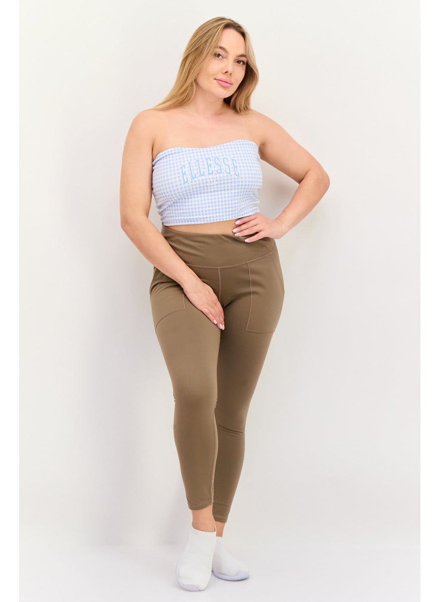 Ellesse - Women Straight Across Strapless Brand Logo Tube Top, Light Blue - Image 1
