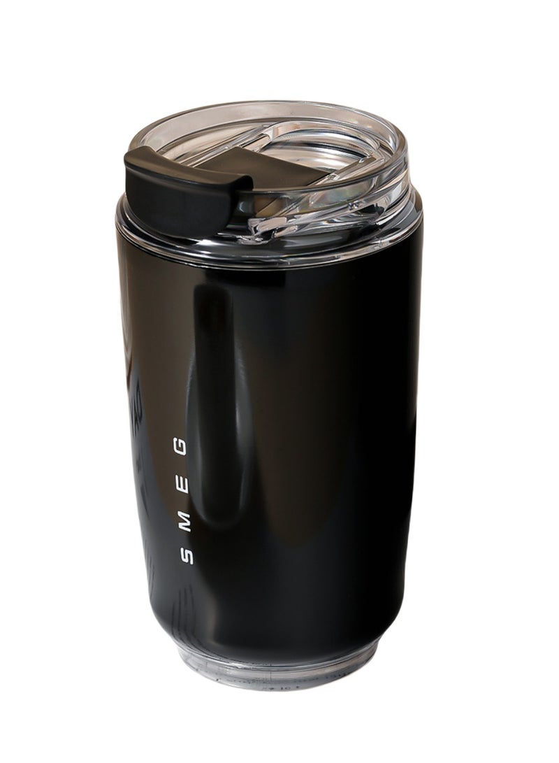 320ML Coffee Mug,Insulated Beverage Cup With Leakproof Lid, Travel Portable Car Drinking Cup，Stainless Steel Vacuum Leak proof ,Black - Image 1