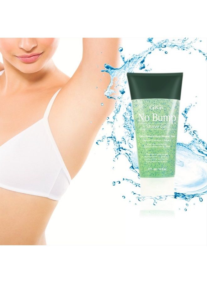GiGi No Bump Skin Smoothing Shave Gel with Salicylic Acid, and Chamomile Extract, Prevents Ingrown Hairs, Bumps, and Razor Burns, 6 fl oz - 1 Pack - Image 3