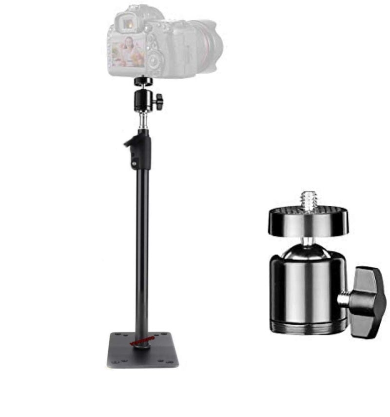 MVPRO ذراع تمديد مثبت على الحائط والسقف مع رأس كرة صغيرة للإضاءة بالفيديو في الاستوديو، رينغلايت، كاميرا (صنع في الهند) - Image 4