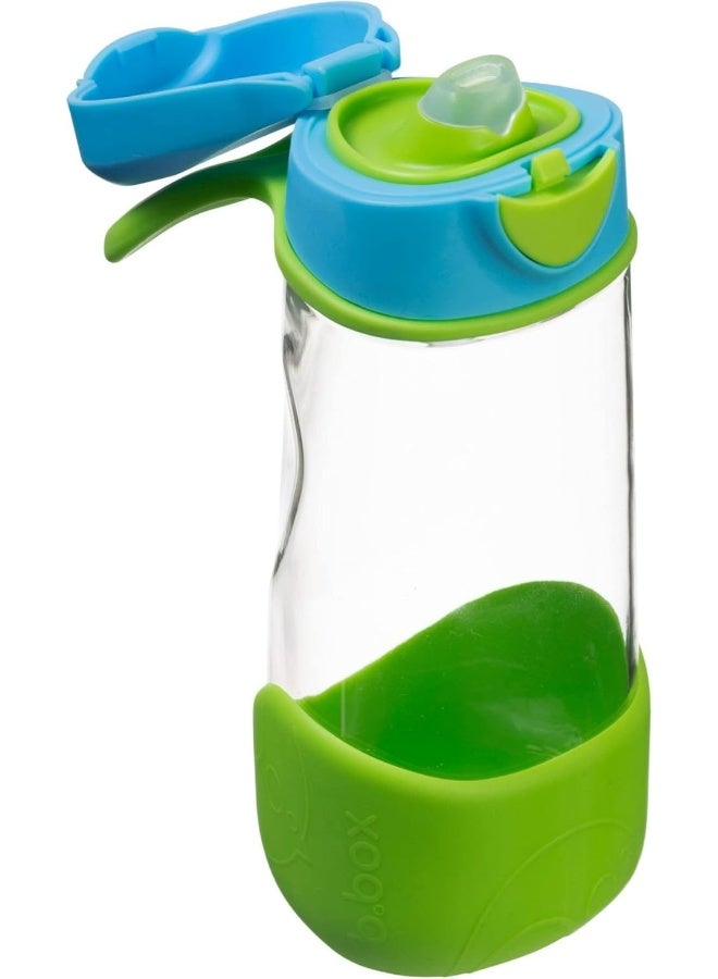 b.box 15 oz Sport Spout Kids Water Bottle for School, Sports, Travel, Daycare. Leakproof, Spill Proof, Dishwasher Safe. Easy Grip Triangle Shape, Durable Tritan Material. BPA Free. - Image 1