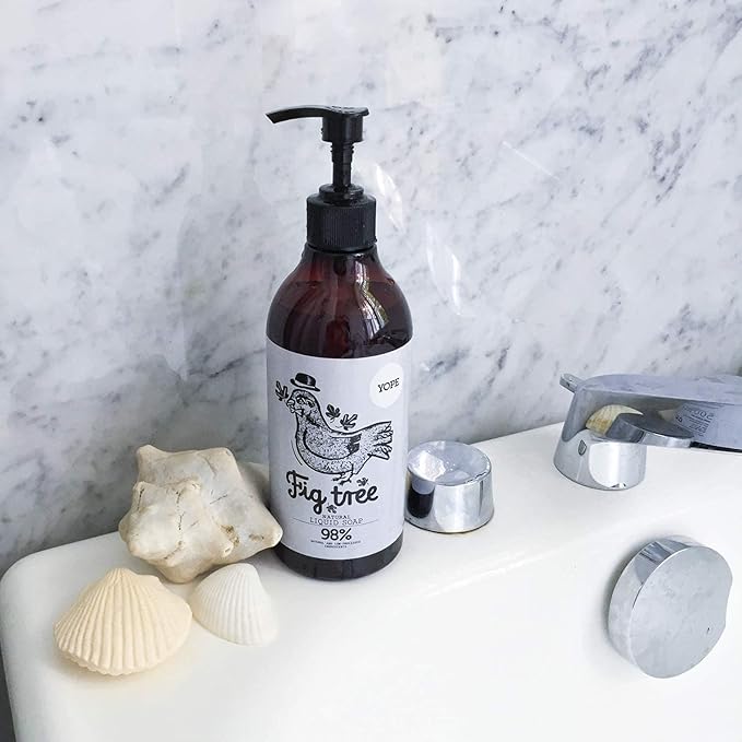 YOPE غسول يد سائل YOPE مرطب للنعومة والمرونة ضد الأضرار الناتجة عن الجذور الحرة متجدد ألانطوين فيتامين B5 زيت جوز الهند وزيت عباد الشمس نباتي خالي من القسوة 500 مل - Image 5