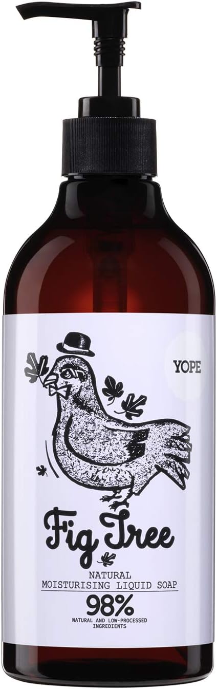 YOPE غسول يد سائل YOPE مرطب للنعومة والمرونة ضد الأضرار الناتجة عن الجذور الحرة متجدد ألانطوين فيتامين B5 زيت جوز الهند وزيت عباد الشمس نباتي خالي من القسوة 500 مل - Image 1