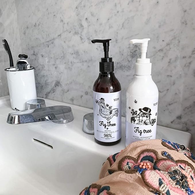 YOPE غسول يد سائل YOPE مرطب للنعومة والمرونة ضد الأضرار الناتجة عن الجذور الحرة متجدد ألانطوين فيتامين B5 زيت جوز الهند وزيت عباد الشمس نباتي خالي من القسوة 500 مل - Image 4