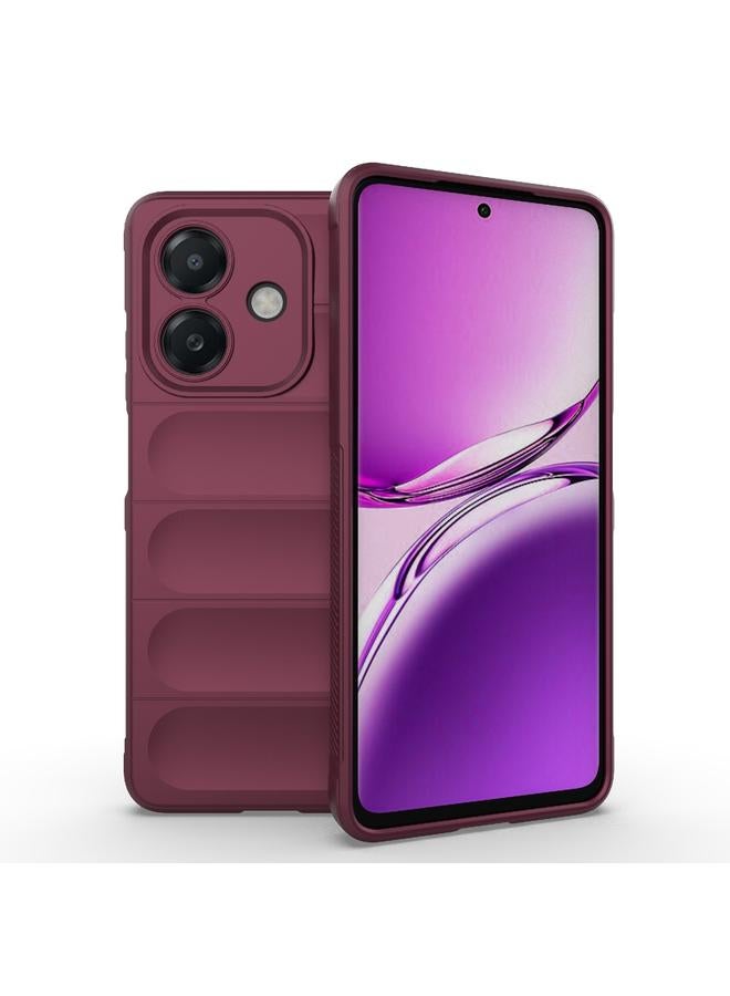 اس-توب جراب لهاتف OPPO A3X 5G India Magic Shield TPU + جراب هاتف من الفلانيل - Image 1