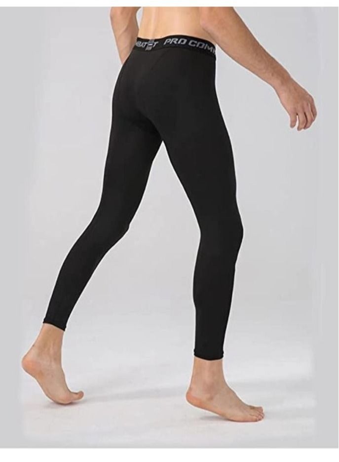 Generic Men's and women's fitness running training pants, with elasticity that fits snugly against the skin. (Black size: XXL). - Image 2