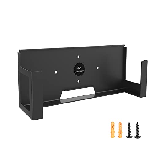 Monzlteck Wall Mount for Xbox One X (Not Fit for One Original)，All Metal Vertical Hanging On Wall with Power Botton Left/Right,Wall Shelf Bracket for X1X - Image 2