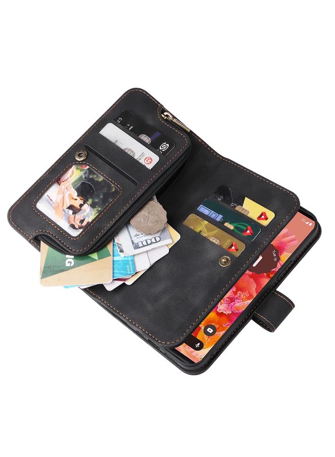 S-TOP Case For Google Pixel 6 Multifunctional Card Slot Zipper Wallet Leather Phone Case - Image 5