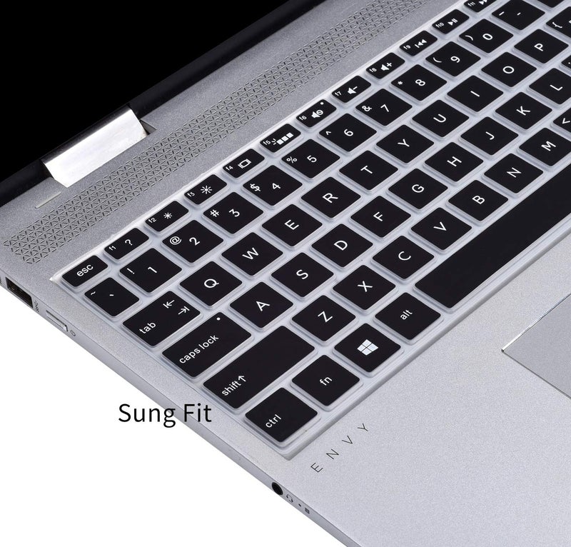 Saco Silicone Skin Keyboard Cover Compatible for 15.6" HP Spectre x360 15-CH011DX -Black - Image 3