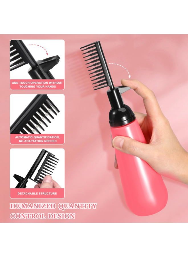OSALADI 2pcs Root Comb Hair Dye Bottle Hair Coloring Dispensing Bottle Hair Dye Bottle Applicator for Home Salon - Image 5