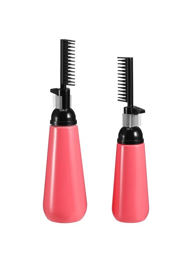 OSALADI 2pcs Root Comb Hair Dye Bottle Hair Coloring Dispensing Bottle Hair Dye Bottle Applicator for Home Salon - Image 1