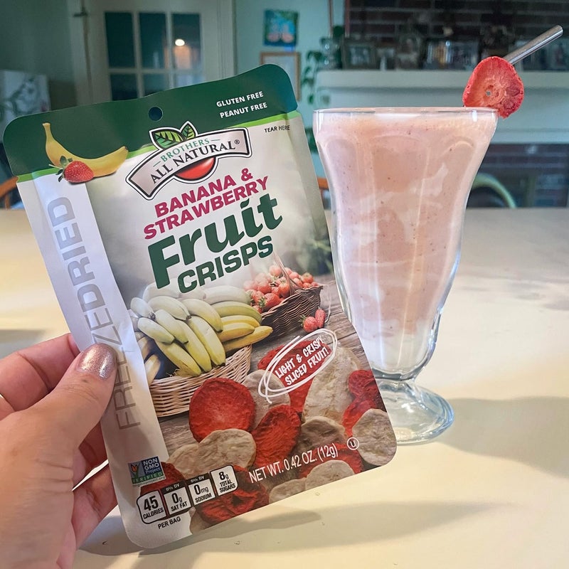 Brothers-ALL-Natural Brothers All Natural Freeze Dried Fruit Crisps, Banana Strawberry, 0.42 Oz (Pack of 24), Made with 100% Fruit, Gluten Free, Soy Free, Vegan, Heathy Snack, Lunch Box Ready - Image 5