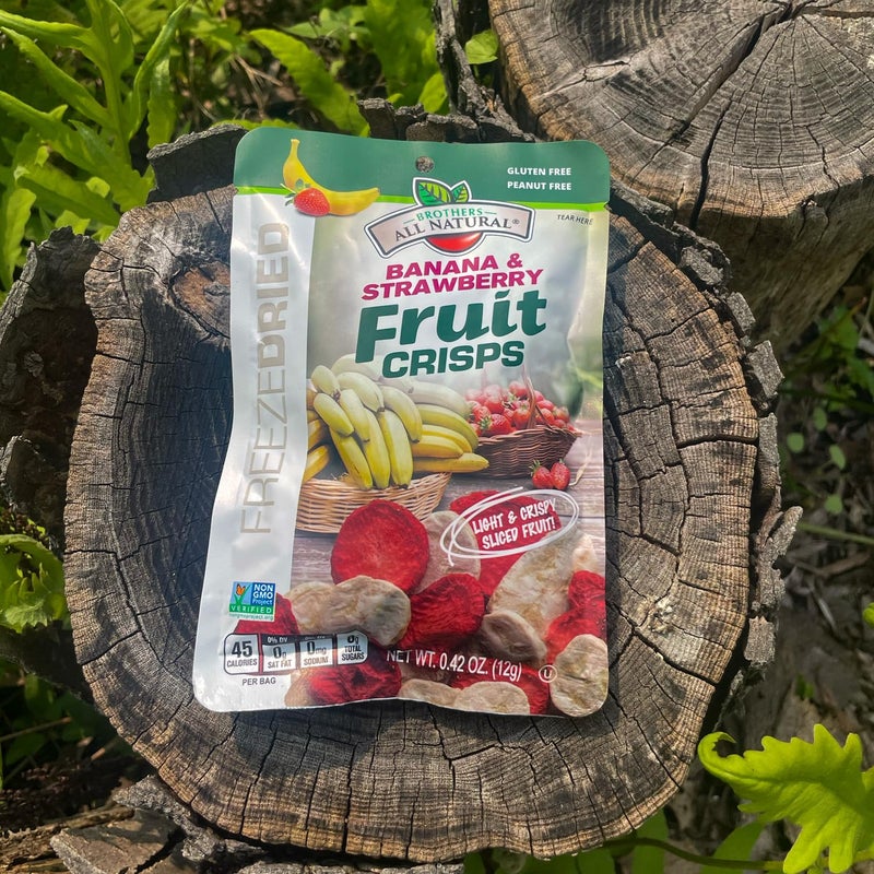 Brothers-ALL-Natural Brothers All Natural Freeze Dried Fruit Crisps, Banana Strawberry, 0.42 Oz (Pack of 24), Made with 100% Fruit, Gluten Free, Soy Free, Vegan, Heathy Snack, Lunch Box Ready - Image 3