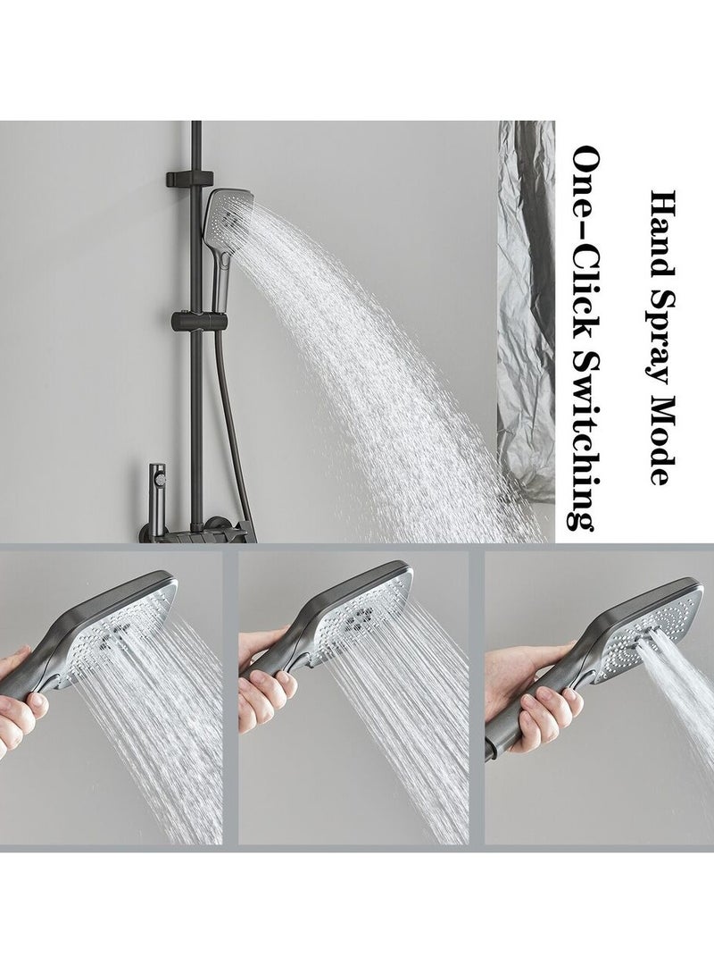 ارواق مجموعة صنبور الدش نظام الدش مع عرض درجة الحرارة مع الصمام - Image 4