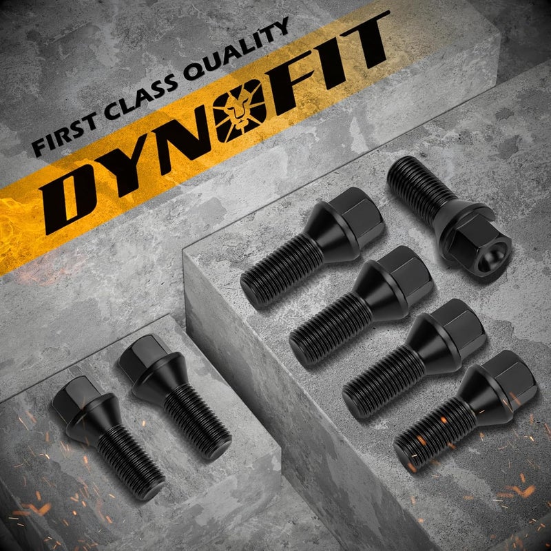 dynofit Store 14x1.5 Lug Bolts Compatible with Audi,27mm Shank 52mm Tall Conical Seat Aftermarket Wheel Bolts for A1 A2 A3 A4 A8 S1 S2 S3 S4 S7 S8, Fit CC Golf Jetta Lavida Se Boxster Cayman Macan Panamera - Image 5
