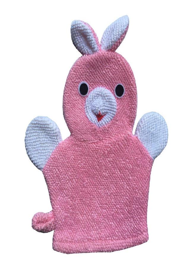 Kids Helper Cute Baby Kids Bath Sponge / Mitt / Glove Set of 4 Cartoon Rabbit/Frog/Duck/Bear - Image 3