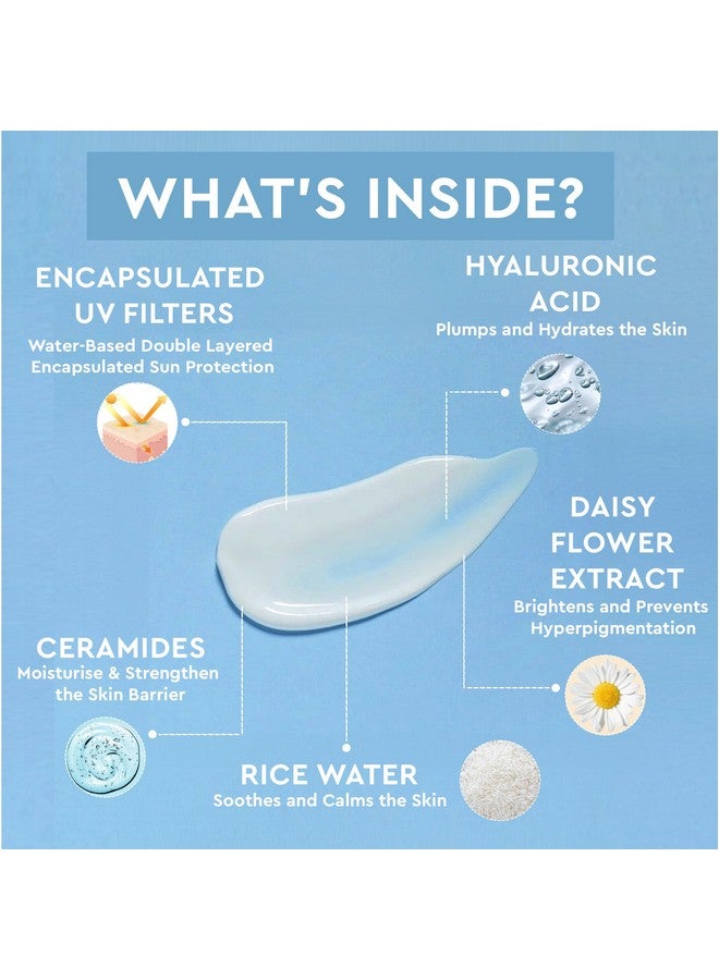 HAPPIER Ultralight Sunscreen Gel Spf 50 Pa++++ | 3-In-1 Sunscreen, Moisturizer And Serum | Sunscreen Gel For Men & Women | Lightweight, Non-Greasy, Fast Absorbing, No White Cast Sunscreen | Non-Comedogenic Sunscreen Broad Spectrum Pa++++ - 50Ml - Image 3