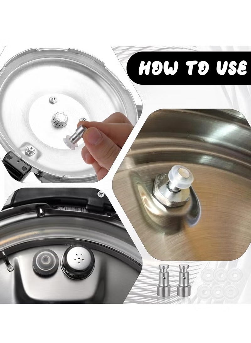 4 PCS Electric Pressure Cooker Safety Valve, Universal Replacement Silicone Gaskets and Float Valve Power Pressure Cooker Electric Pressure Cookers Parts, 4L 5L 6L Universal  - Image 4