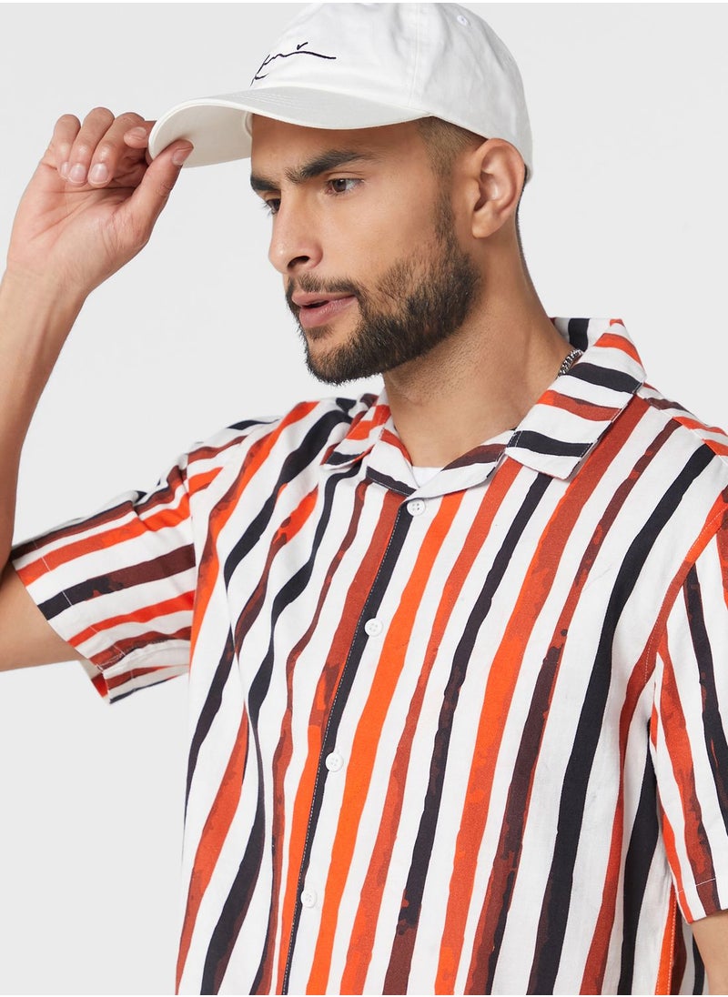 Seventy Five - All Over Printed Reverse Collar Shirts - Image 1