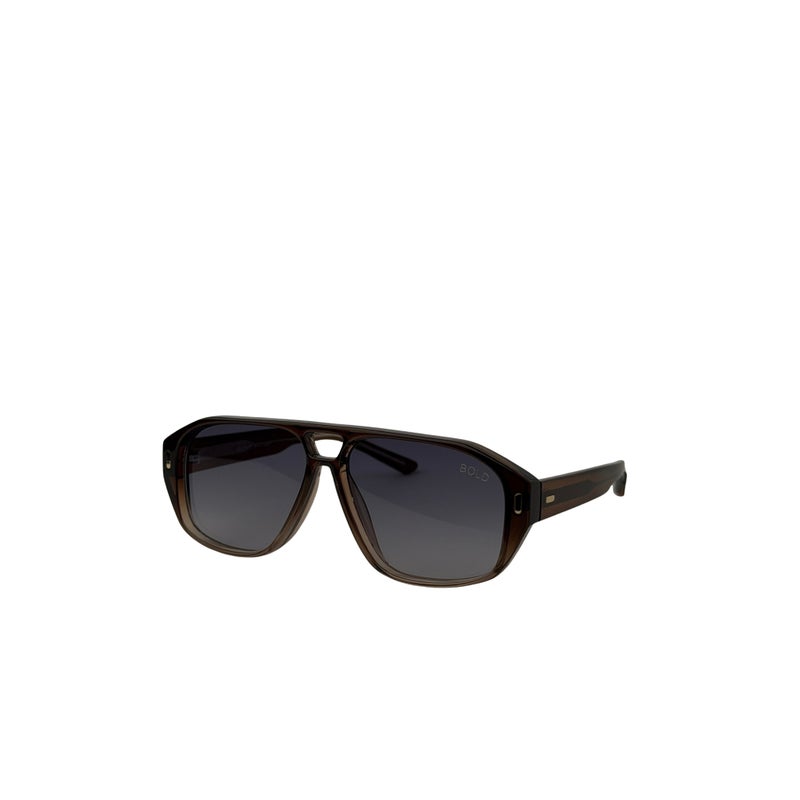 BOLD Sela Rectangle Sunglasses for Woman - Brown Gold - Image 2