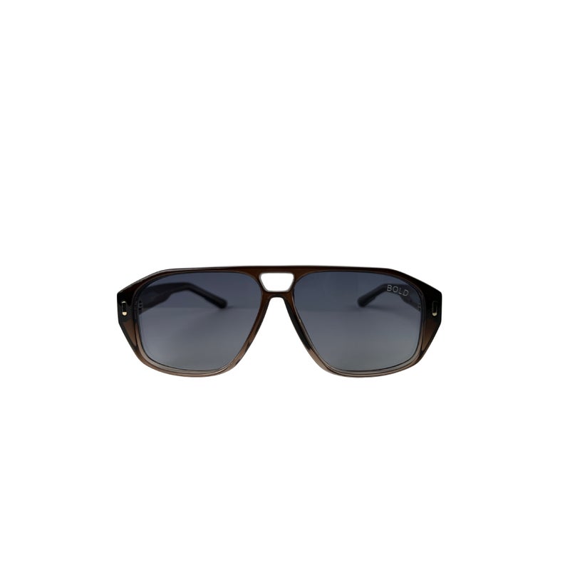 BOLD Sela Rectangle Sunglasses for Woman - Brown Gold - Image 1