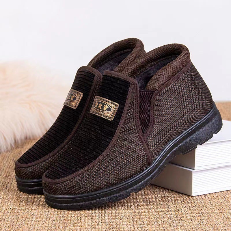 Winter Old Beijing Cotton Shoes Are Wear-Resistant, Comfortable, Fleece-Lined, Thickened, Warm, Non-Slip For Middle-Aged And Elderly People, Suitable For Dads And Grandfathers - Image 5