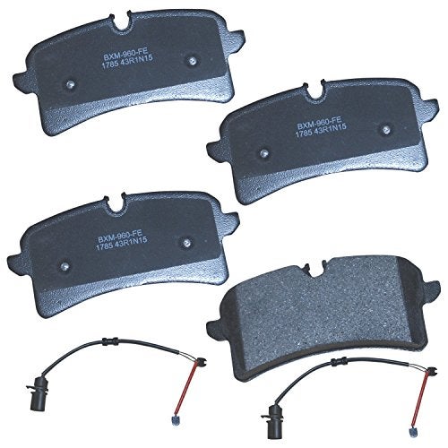 Bendix Premium SBM1785 Semi-Metallic Rear Brake Pads for Audi A8 Quattro 2015, RS7 2015, RS7 2018-2017, S8 2018-2017, Porsche Macan 2018-2015, Macan 2020, Macan 2023-2022 - Image 1